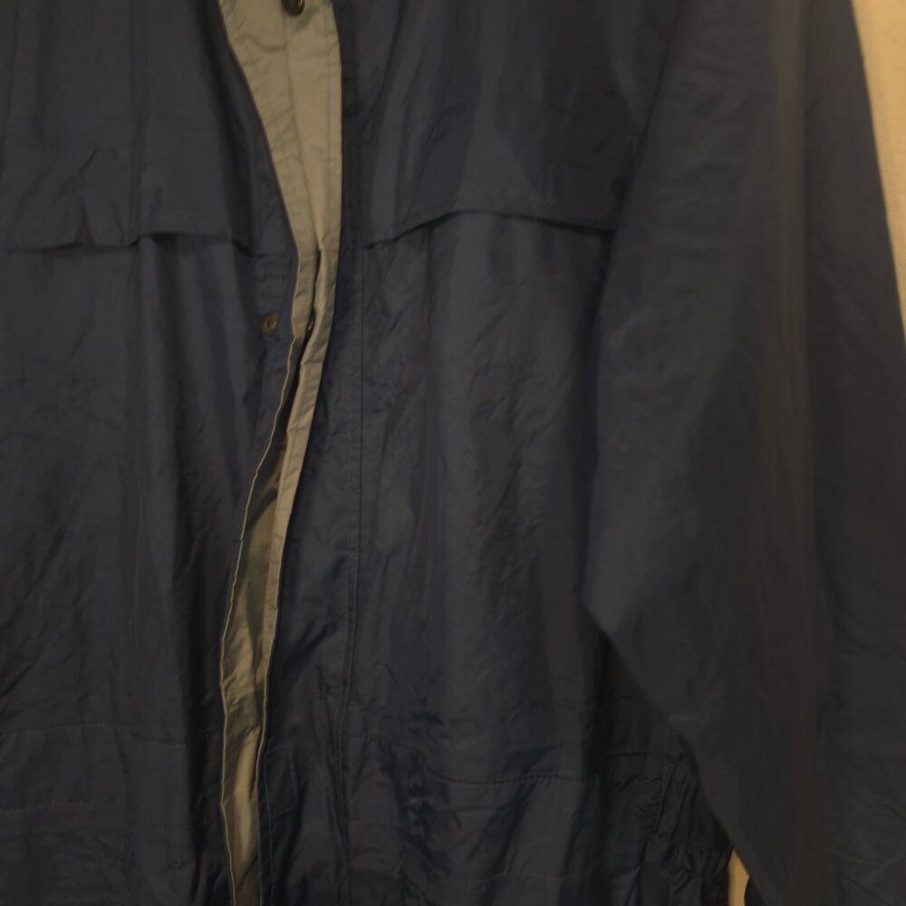 Silver Squall Long Windbreaker Outfit Size 5l Priced To Sell - Picture 6 of 9